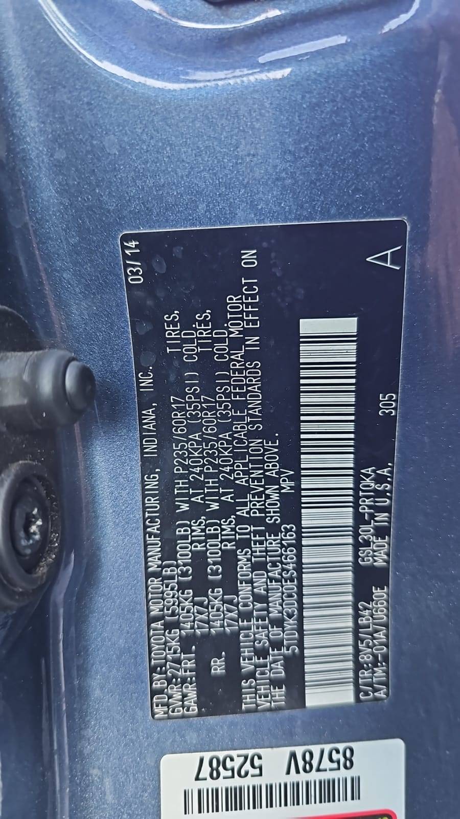 TOYOTA SIENNA 2014 - Marhaba Auction Used Cars - Image 4