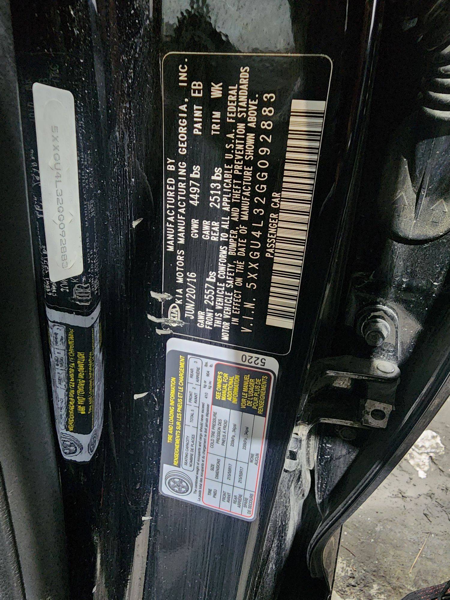 KIA OPTIMA 2016 - Marhaba Auction Used Cars - Image 9