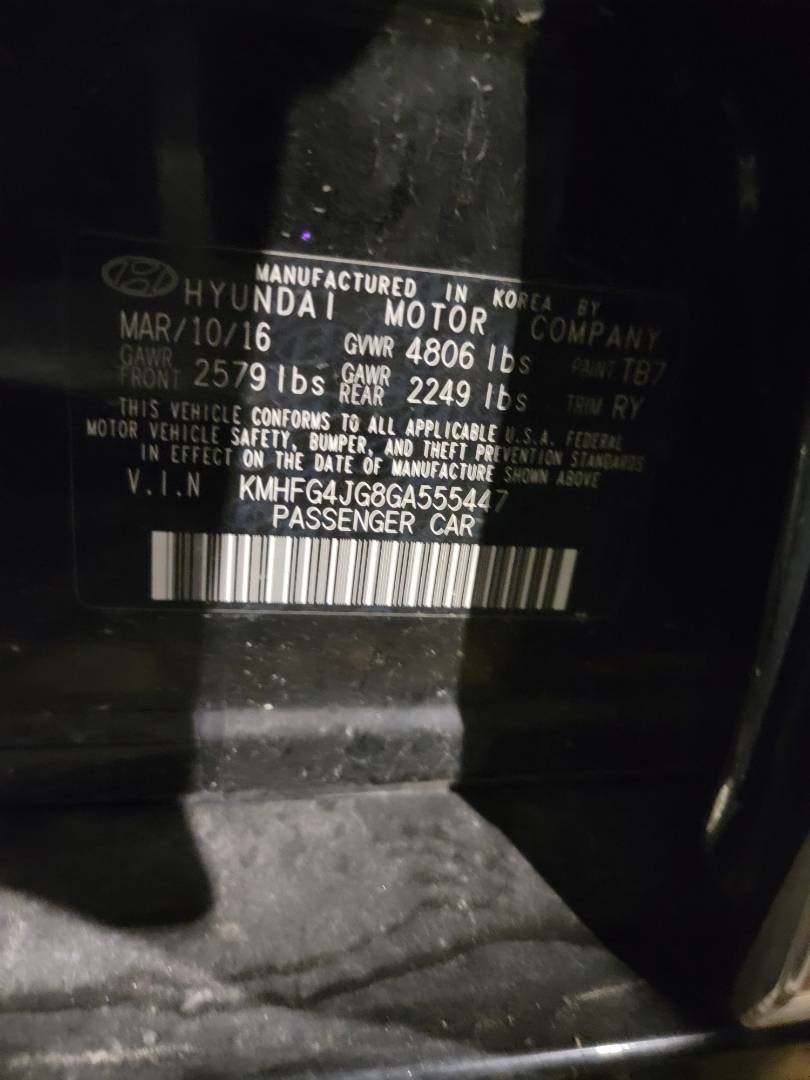 HYUNDAI AZERA 2016 - Marhaba Auction Used Cars - Image 9