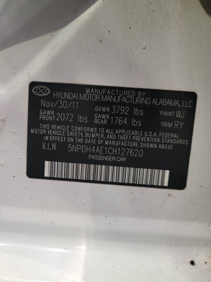 2012 HYUNDAI ELANTRA — 182410 Miles — Lot 56764524 — Main - Marhaba Auctions Used Cars - Image 11