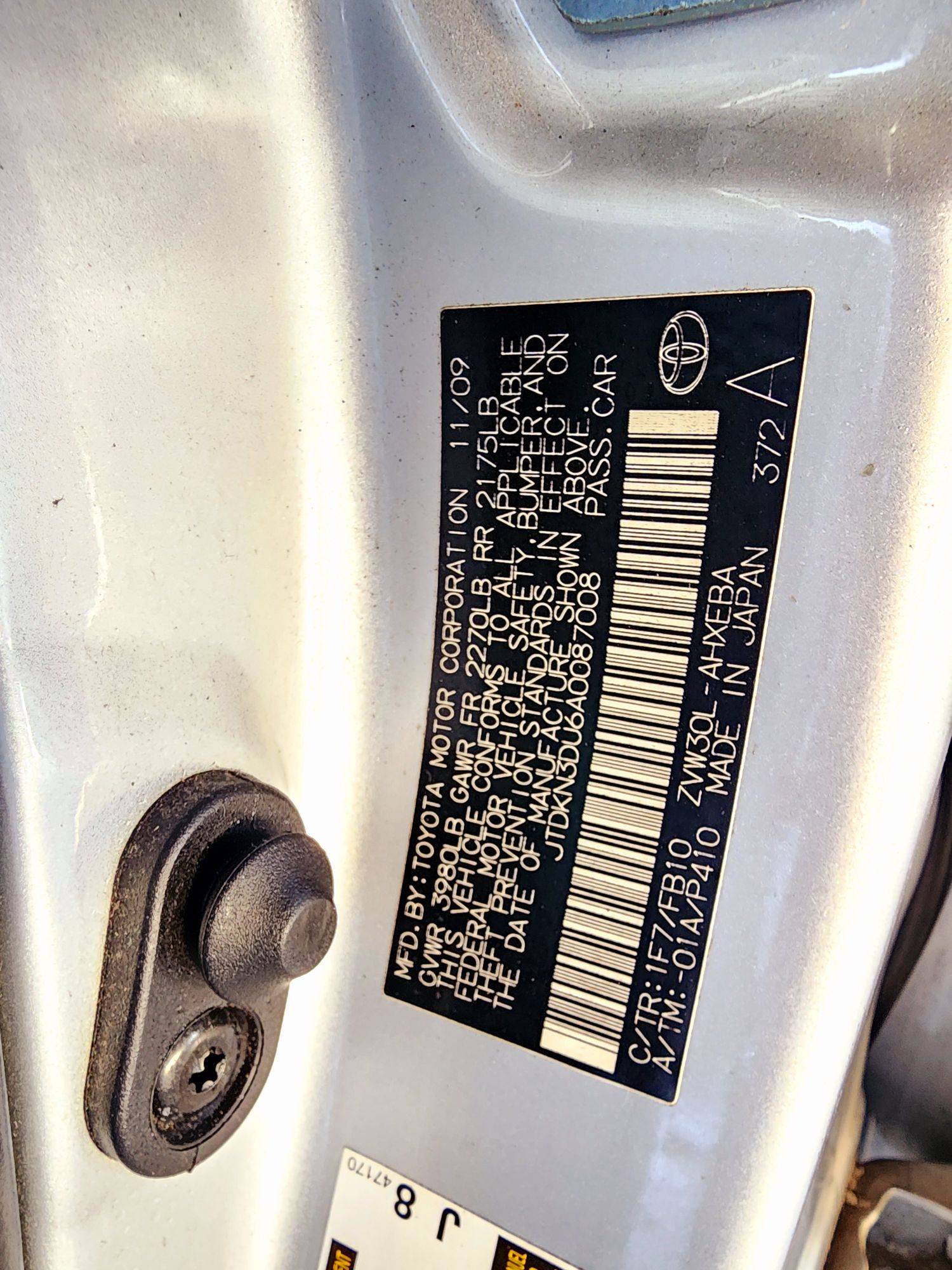 2010 TOYOTA PRIUS — 263300 Miles — Lot A0087008 — Souq - Marhaba Auctions Used Cars - Image 9