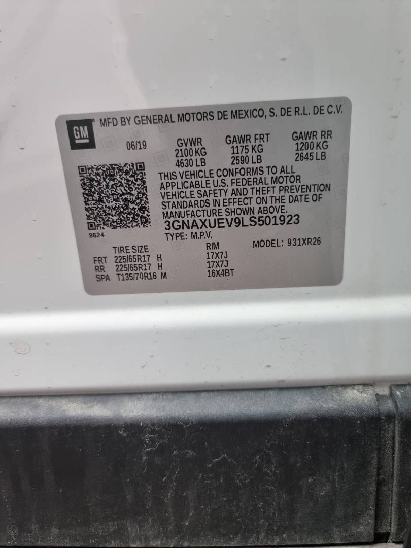 CHEVROLET EQUINOX 2020 - Marhaba Auction Used Cars - Image 8