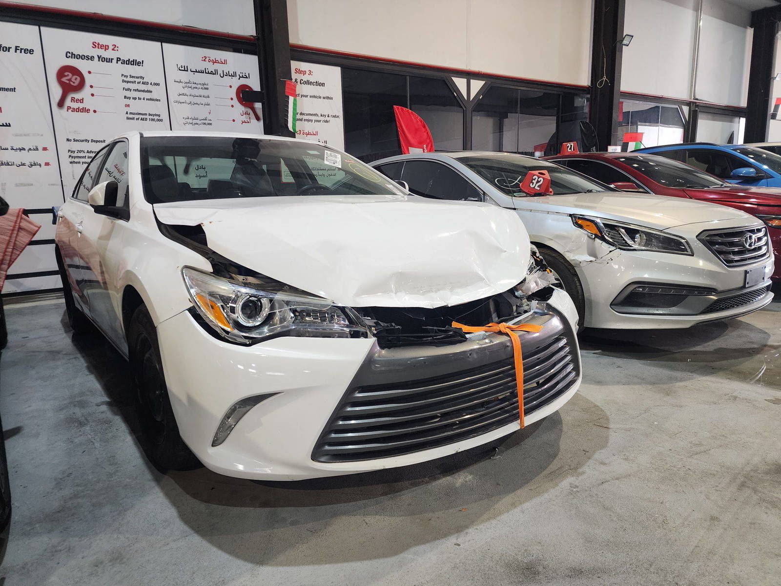 2017 TOYOTA CAMRY — 130664 Miles — Lot 655227 — Al Quoz - Marhaba Auctions Used Cars - Image 3