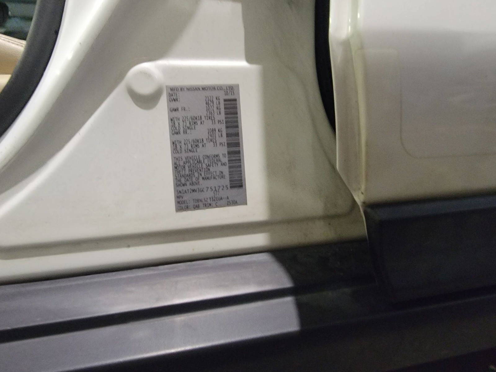 NISSAN ROGUE 2016 - Marhaba Auction Used Cars - Image 11