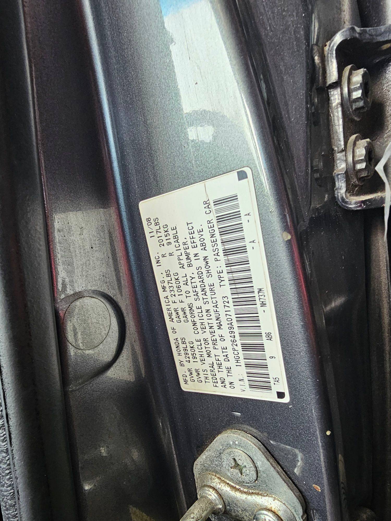 HONDA ACCORD 2009 - Marhaba Auction Used Cars - Image 8