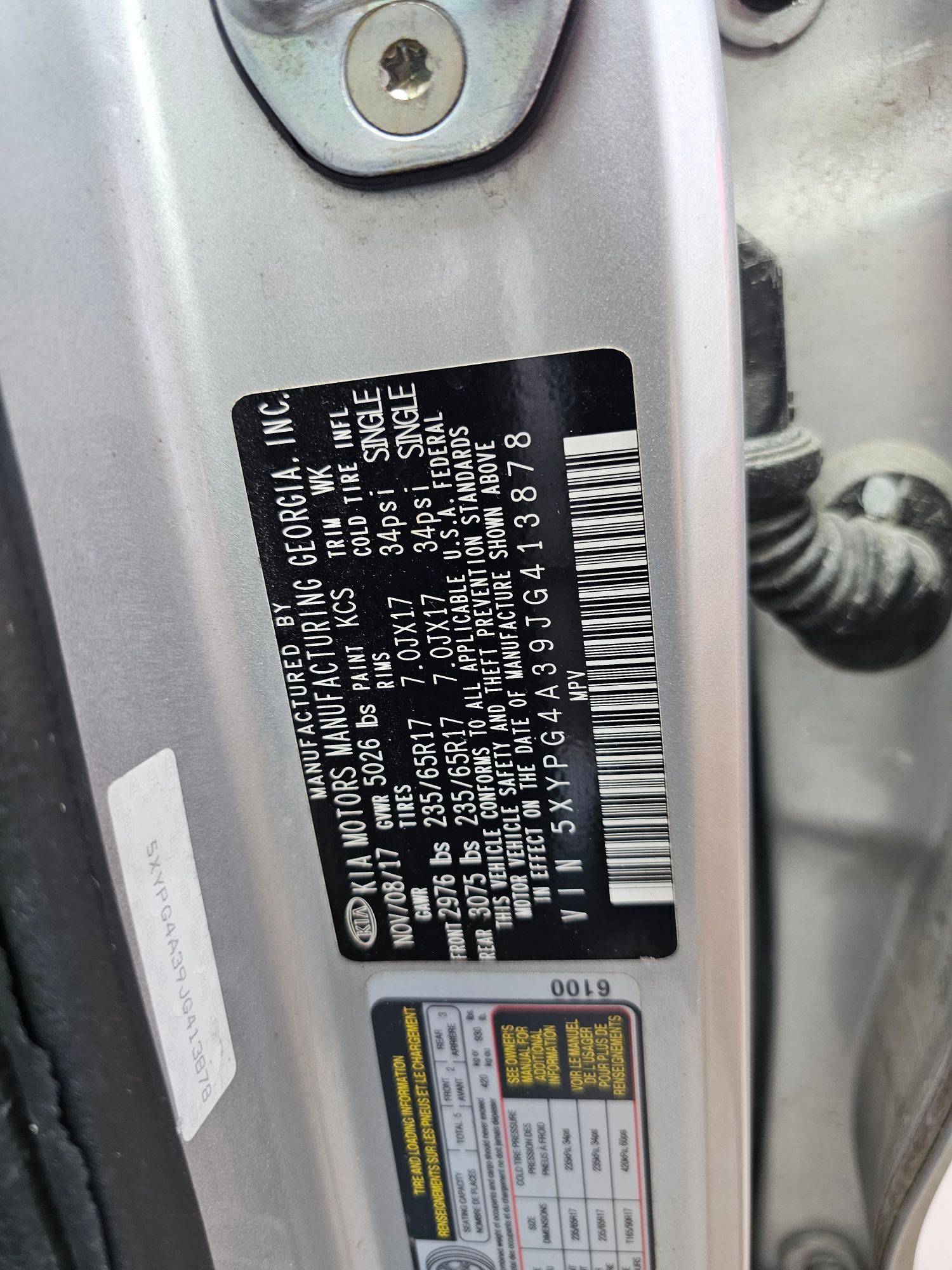 2018 KIA SORENTO — 127608 Miles — Lot 47412775 — Ind. 12 - Marhaba Auctions Used Cars - Image 8
