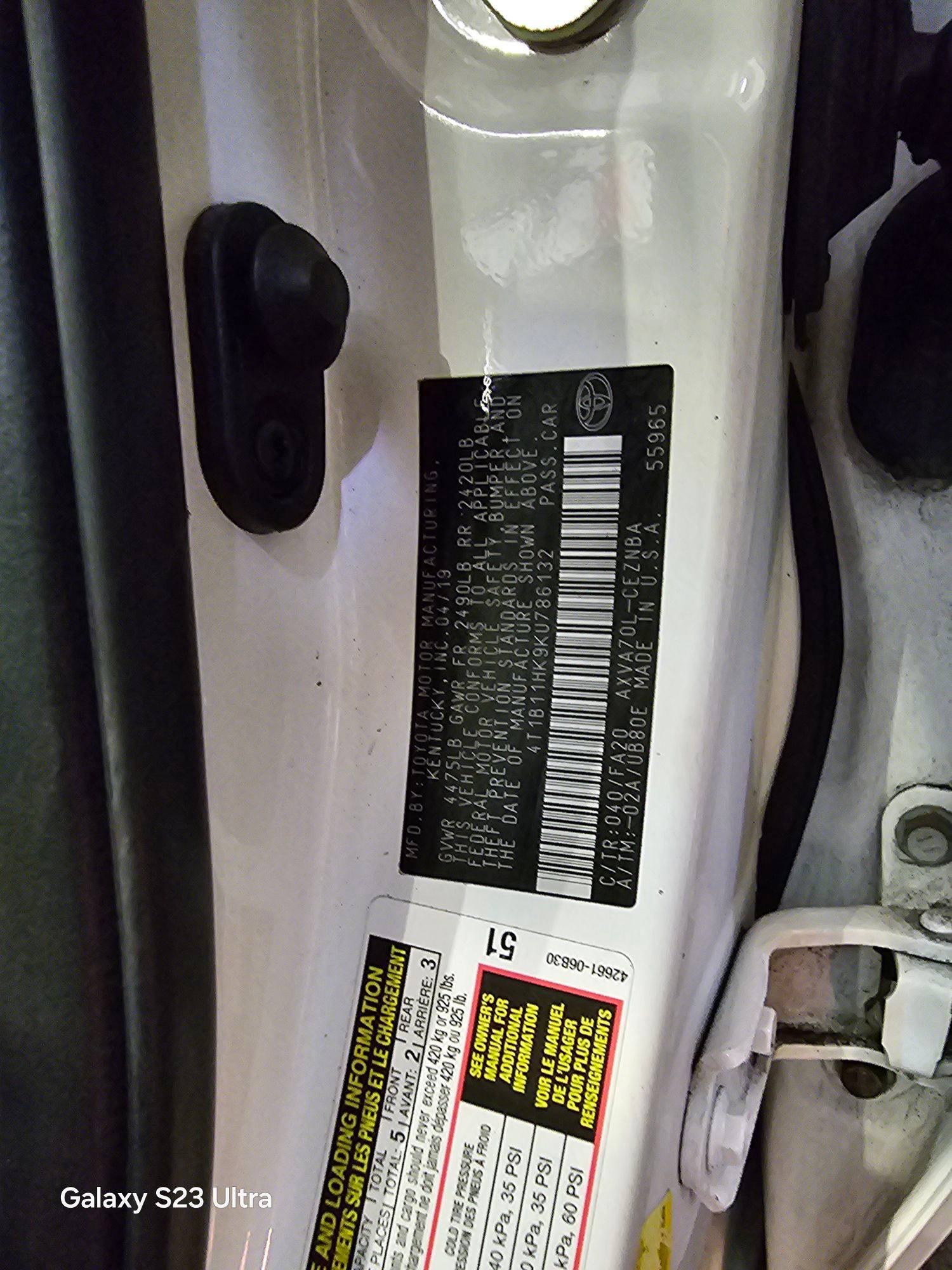 TOYOTA CAMRY 2019 - Marhaba Auction Used Cars - Image 10