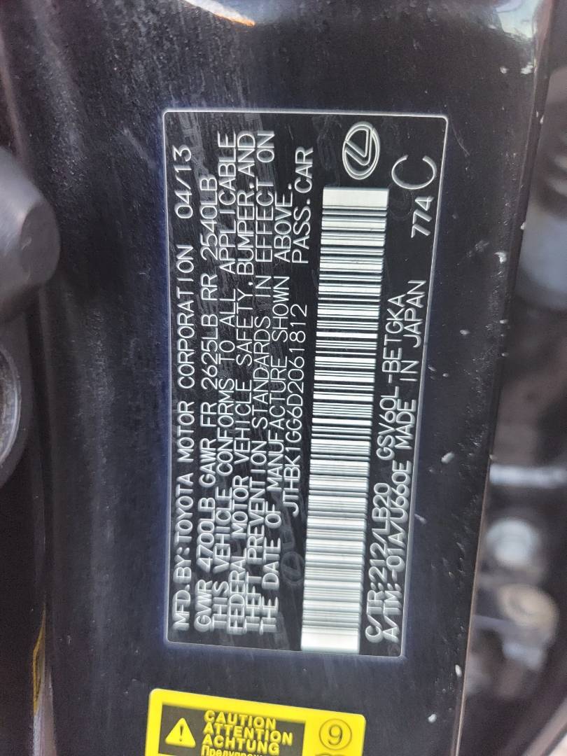 2013 LEXUS ES 350 — 106058 Miles — Lot D2061812 — Main - Marhaba Auctions Used Cars - Image 11