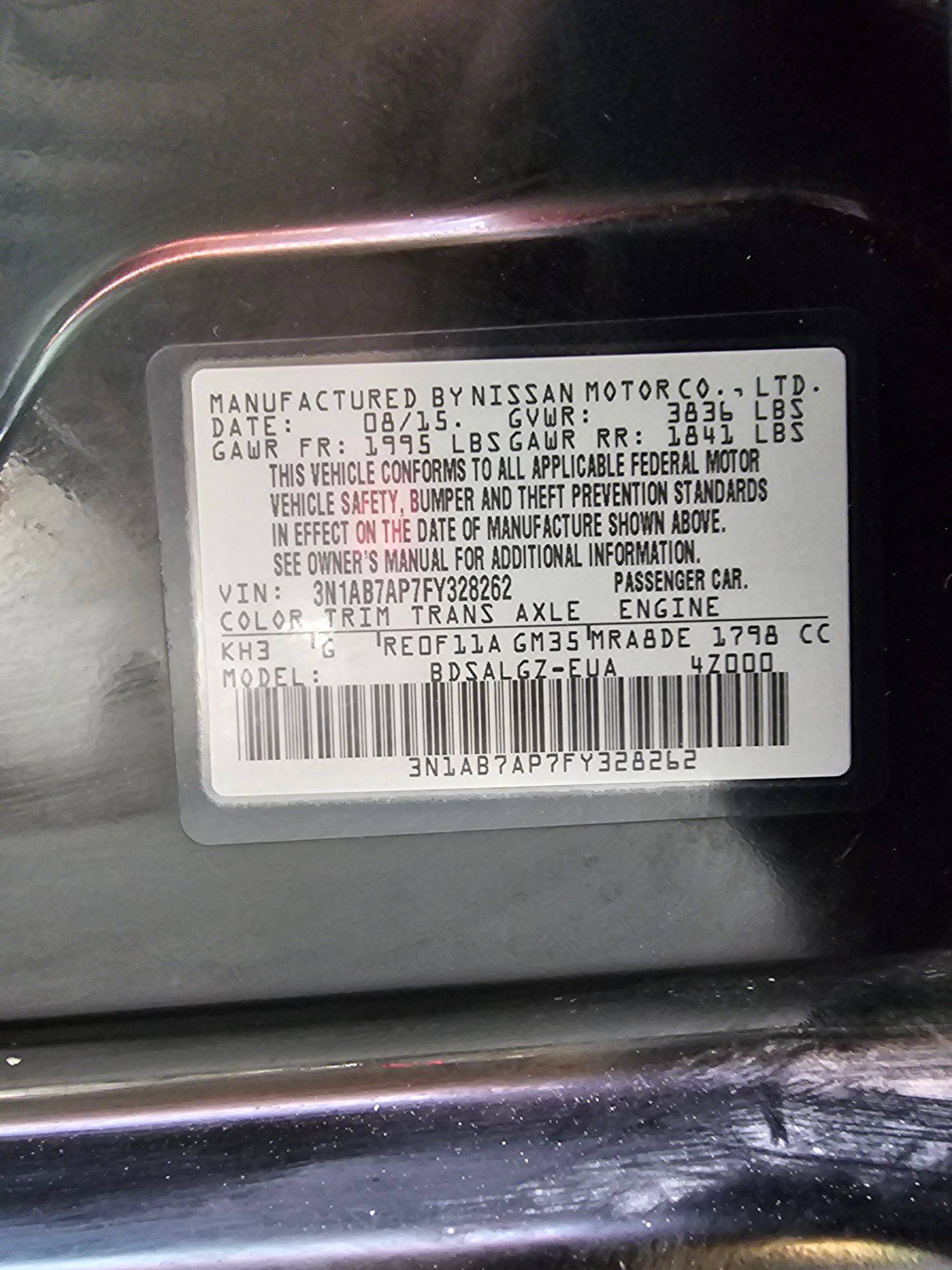 NISSAN SENTRA 2015 - Marhaba Auction Used Cars - Image 10