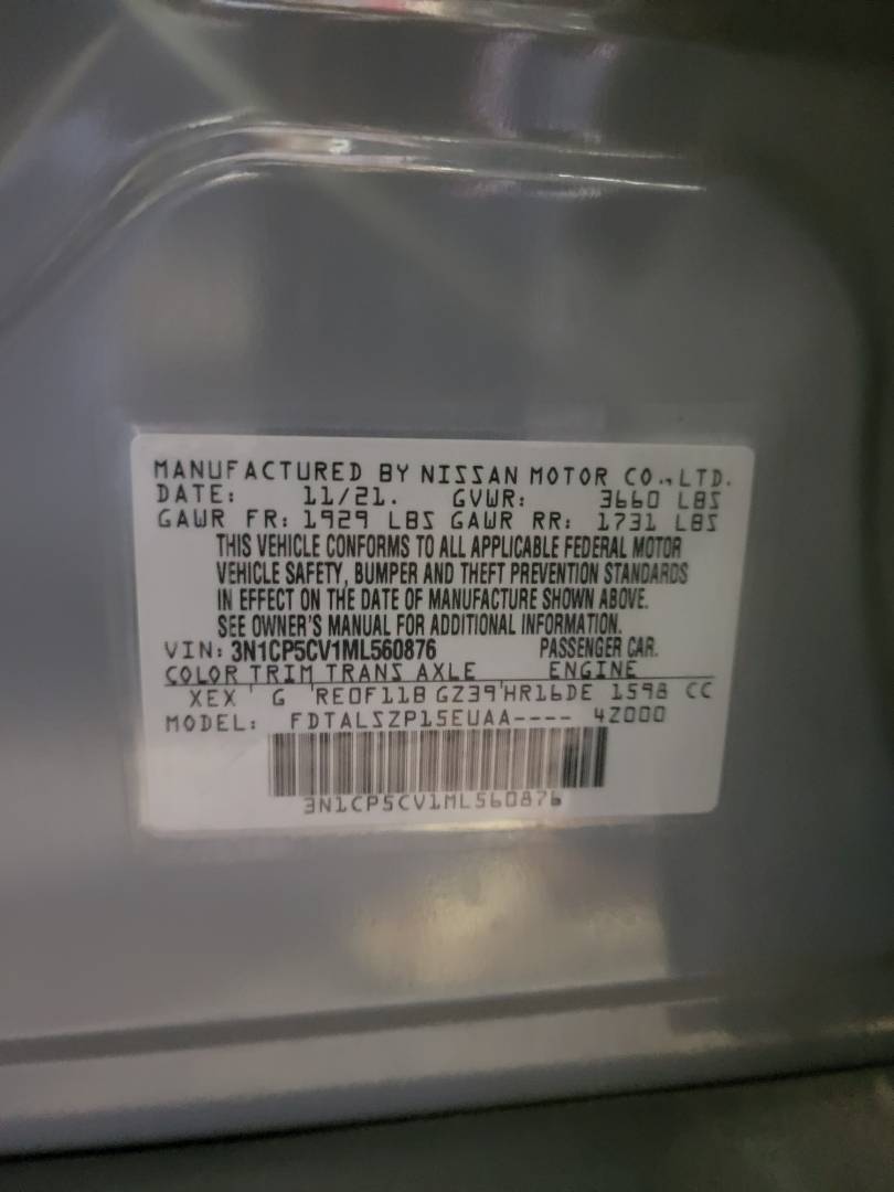 2021 NISSAN KICKS — 103103 Miles — Lot CV1ML560876 — Main - Marhaba Auctions Used Cars - Image 10