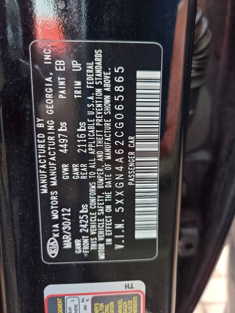 2012 KIA OPTIMA — 141767 Miles — Lot 214587 — Main - Marhaba Auctions Used Cars - Image 10