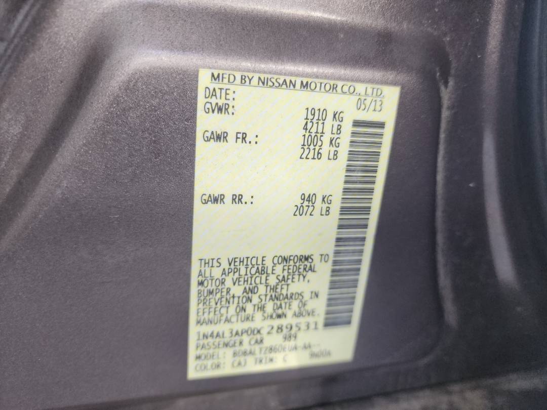 2013 NISSAN ALTIMA — 110727 Miles — Lot 66079643 — Souq - Marhaba Auctions Used Cars - Image 5