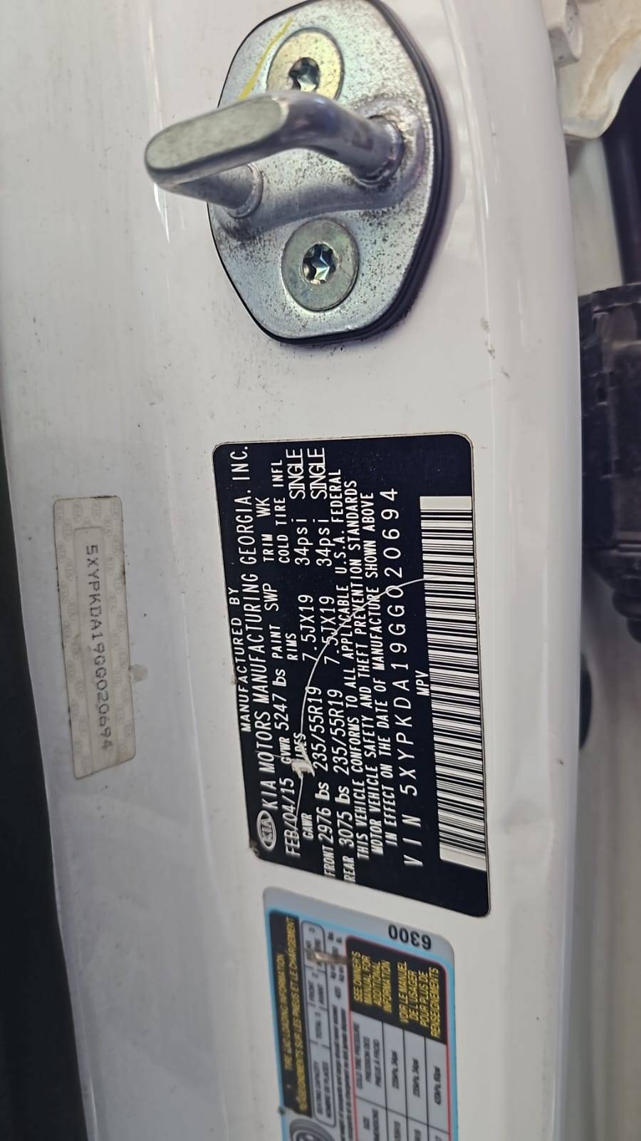 KIA SORENTO 2016 - Marhaba Auction Used Cars - Image 5