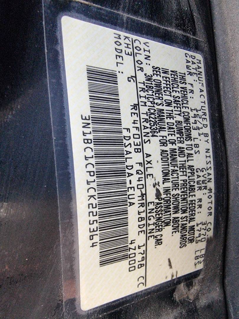 2012 NISSAN VERSA — 200243 Miles — Lot 124578 — Ind. 12 - Marhaba Auctions Used Cars - Image 9