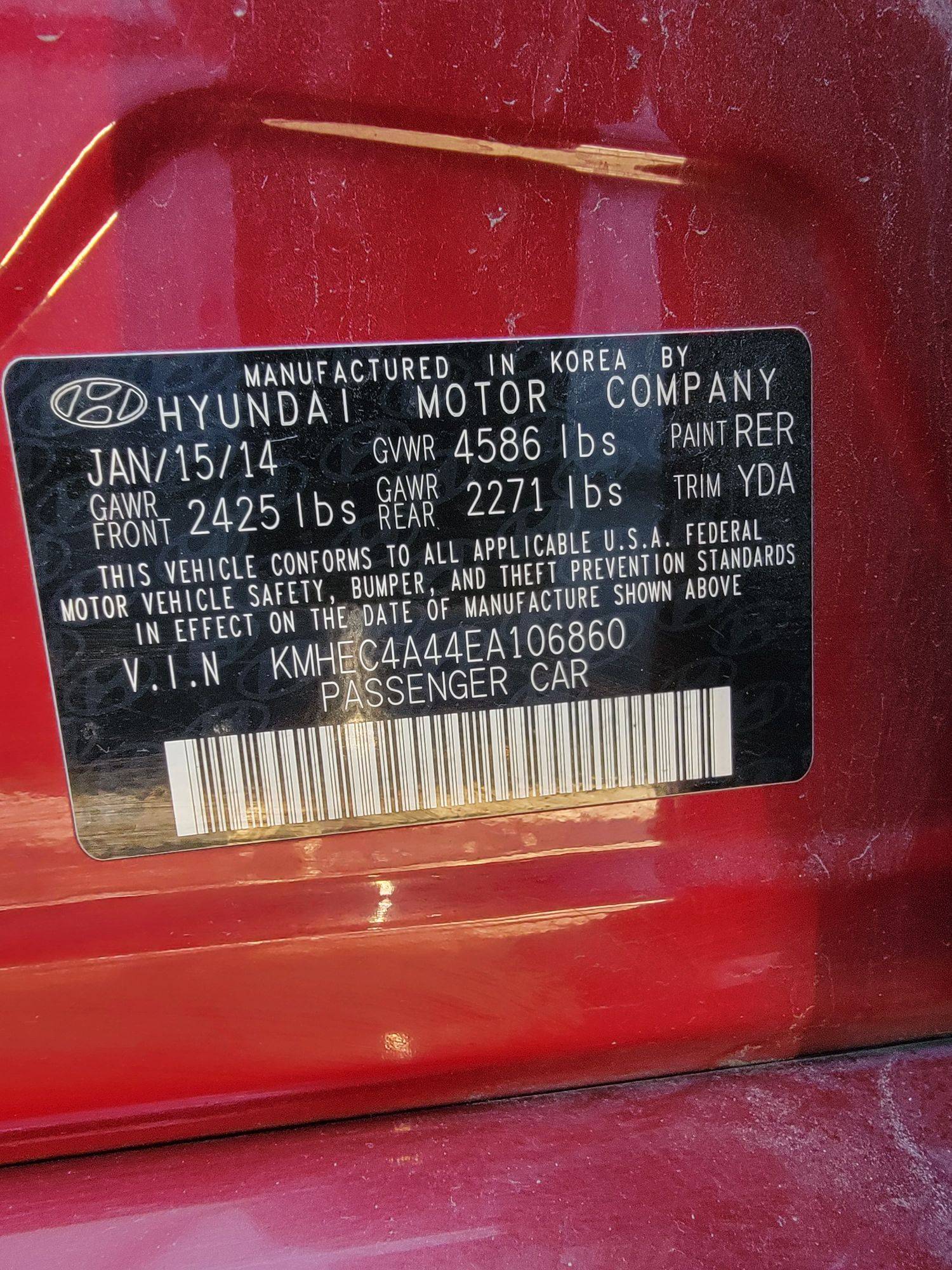 HYUNDAI SONATA 2014 - Marhaba Auction Used Cars - Image 10