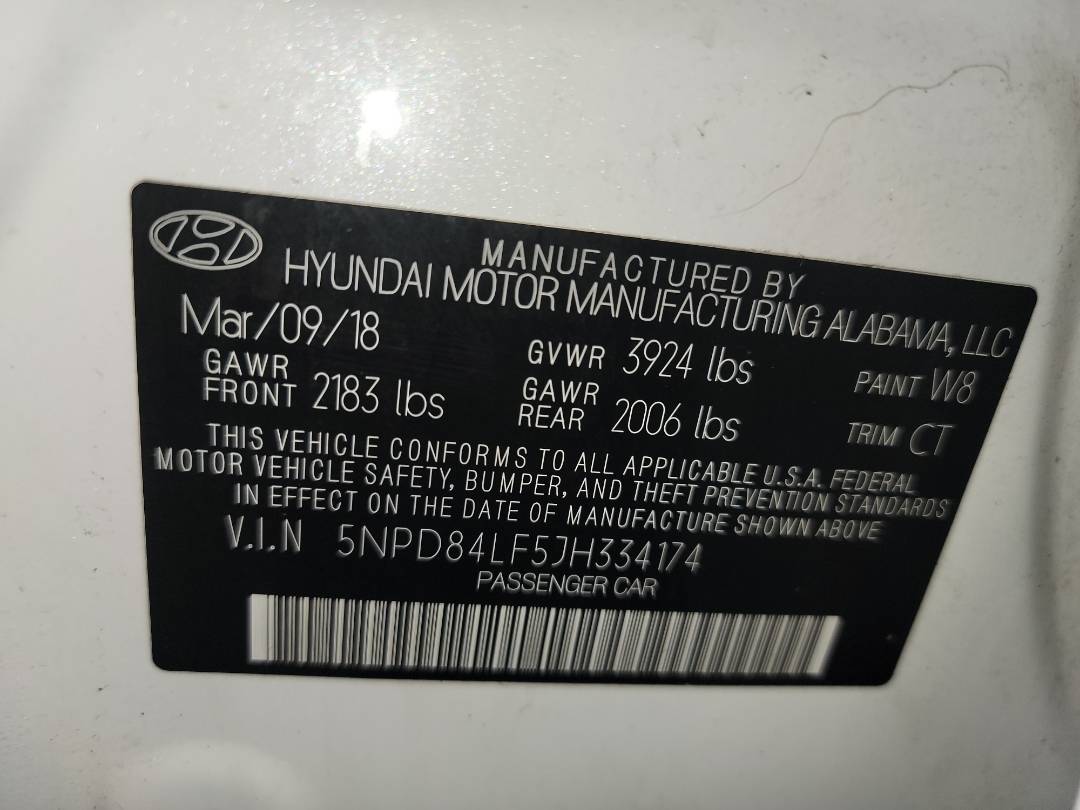 2018 HYUNDAI ELANTRA — 120584 Miles — Lot 70291753 - Marhaba Auctions Used Cars - Image 10