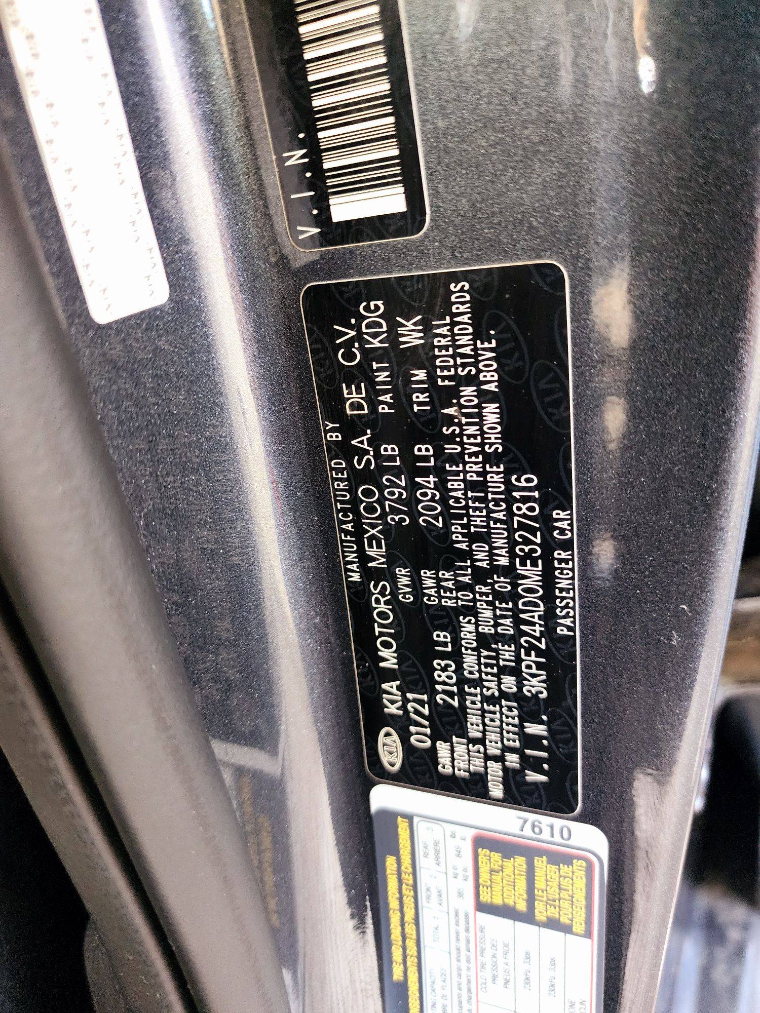 2021 KIA FORTE — 67430 Miles — Lot 3110052 — Main - Marhaba Auctions Used Cars - Image 9