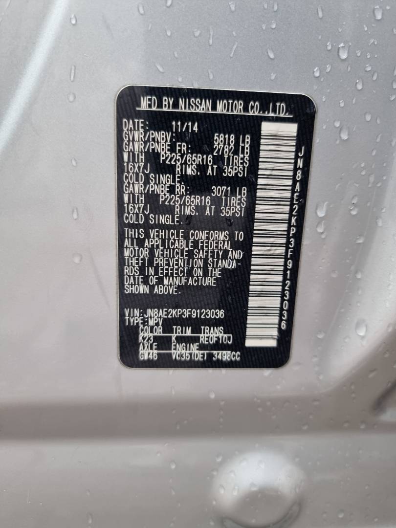 2015 NISSAN QUEST — 181574 Miles — Lot 215487 — Ind. 12 - Marhaba Auctions Used Cars - Image 9
