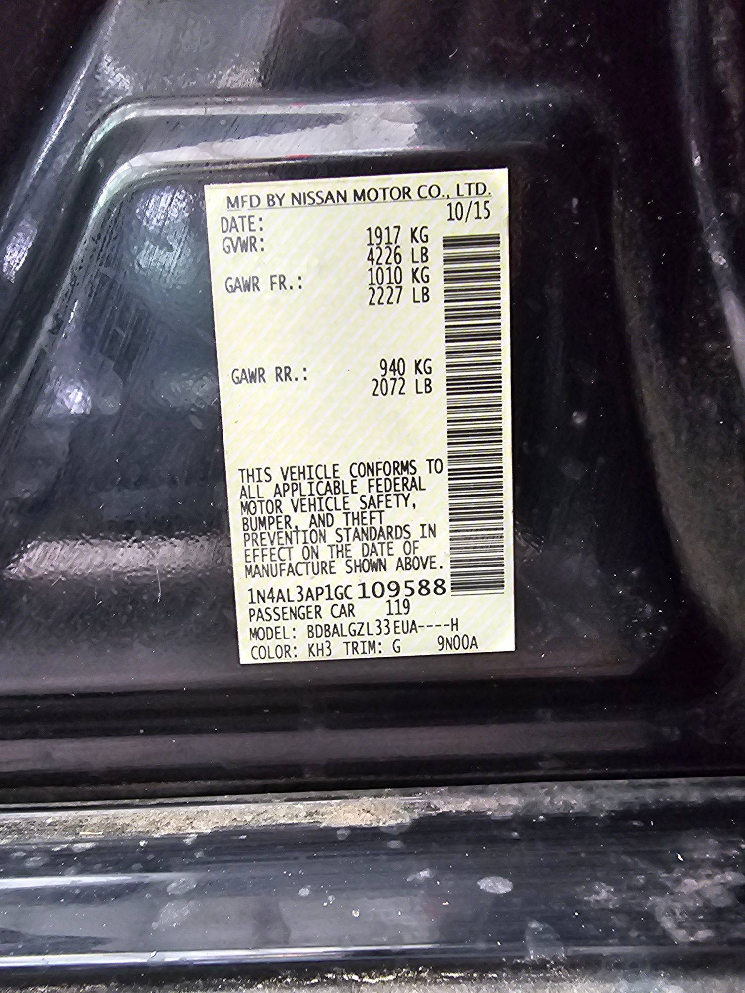 NISSAN ALTIMA 2016 - Marhaba Auction Used Cars - Image 9