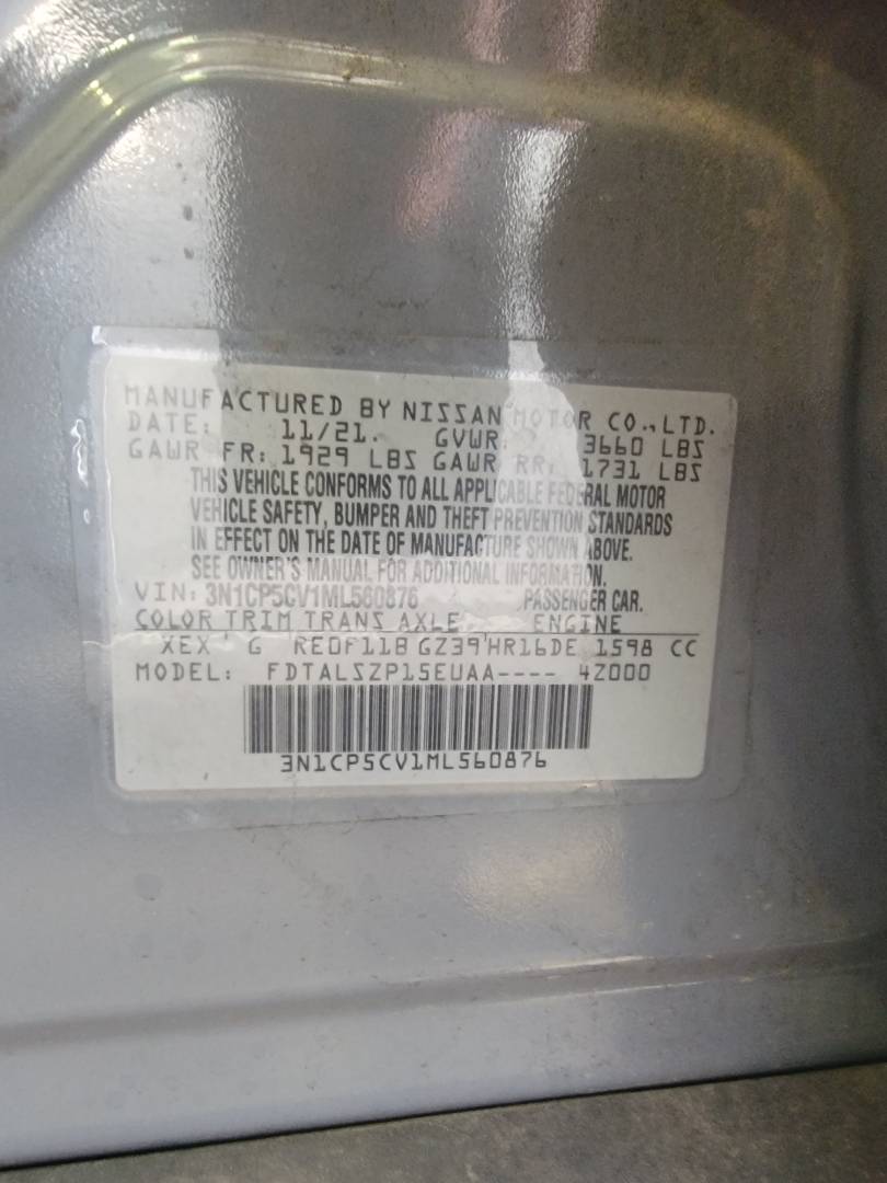 2021 NISSAN KICKS — 103103 Miles — Lot L560876 — Main - Marhaba Auctions Used Cars - Image 10