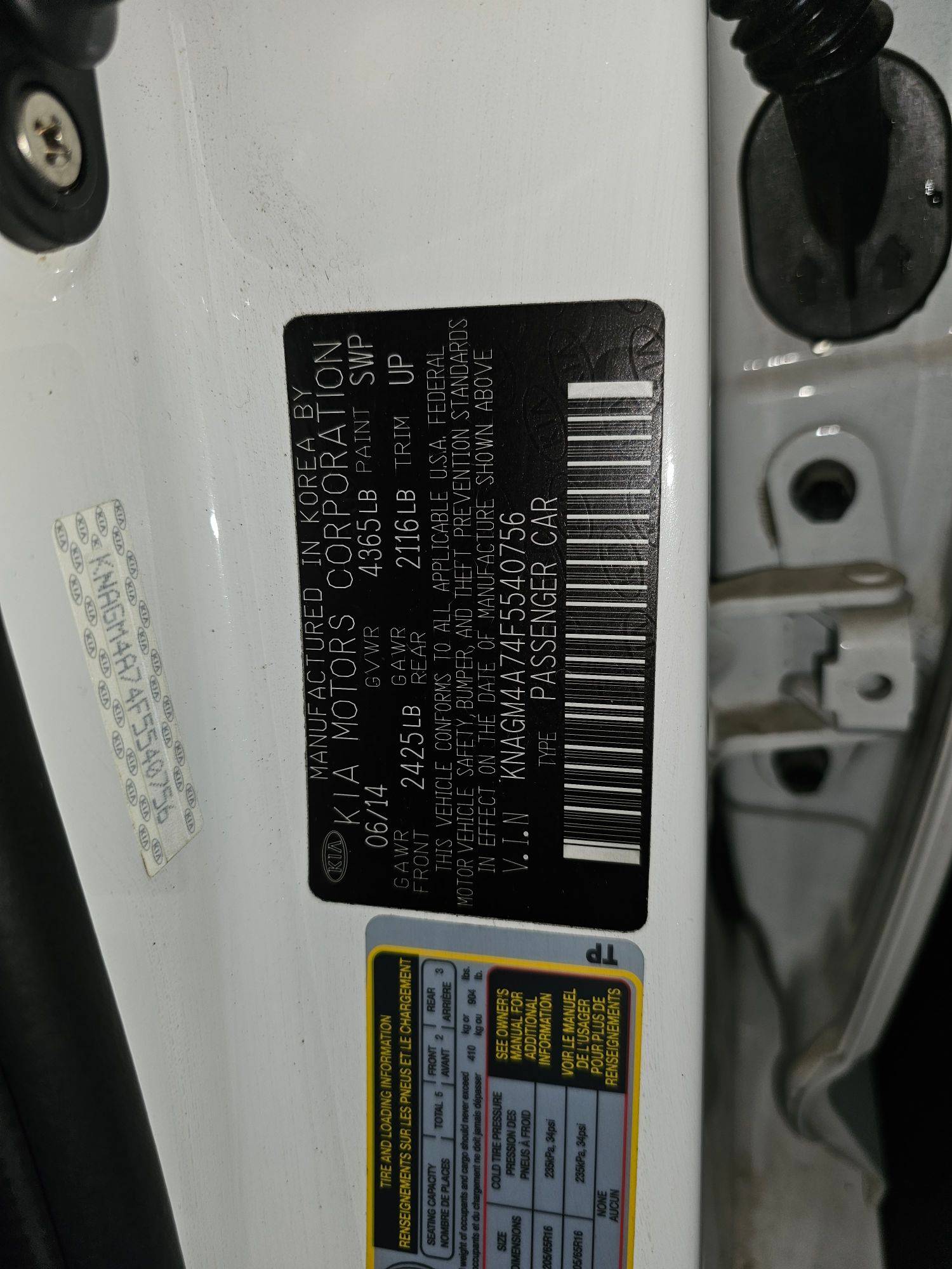 KIA OPTIMA 2015 - Marhaba Auction Used Cars - Image 10