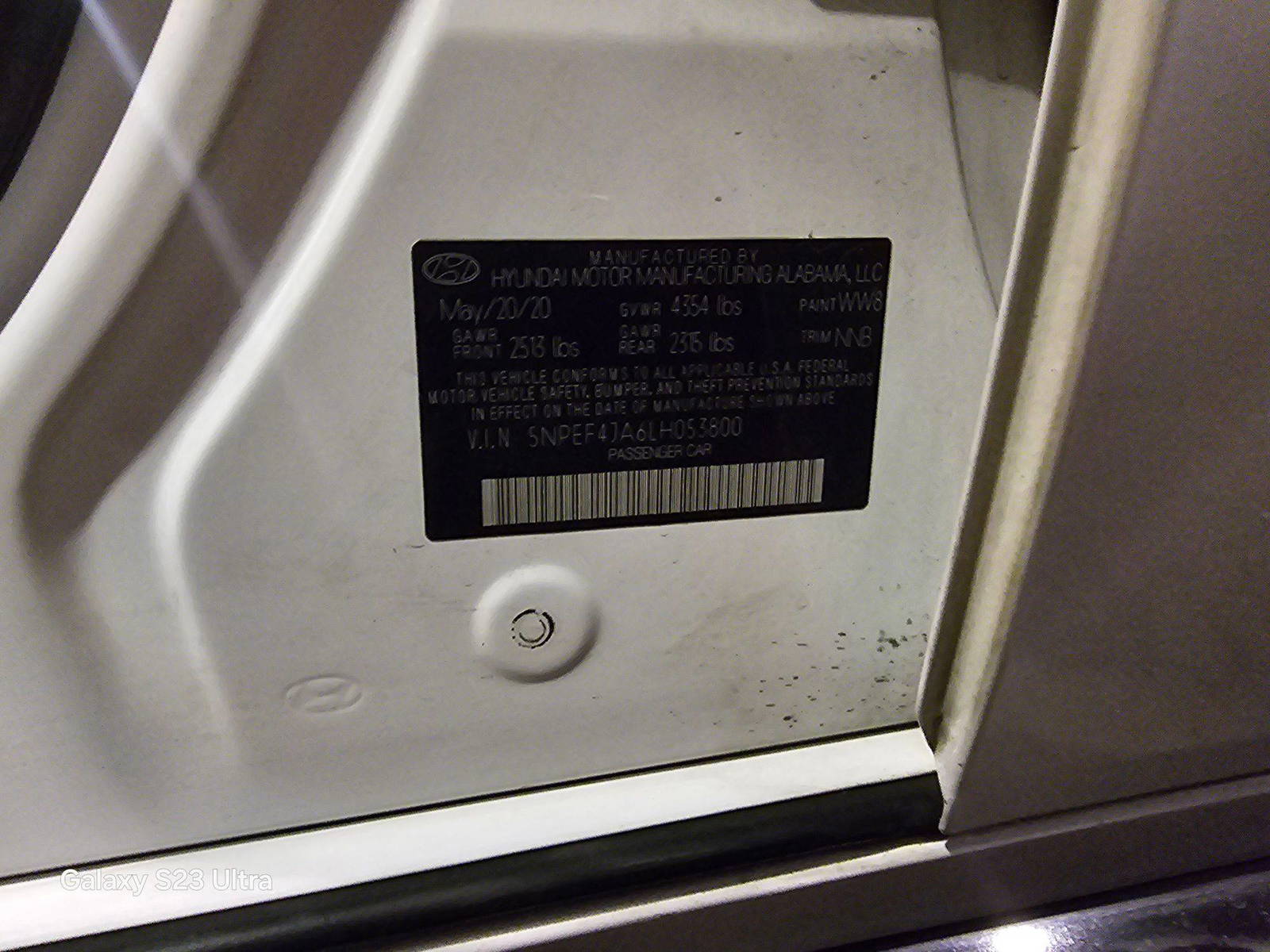 HYUNDAI SONATA 2020 - Marhaba Auction Used Cars - Image 11