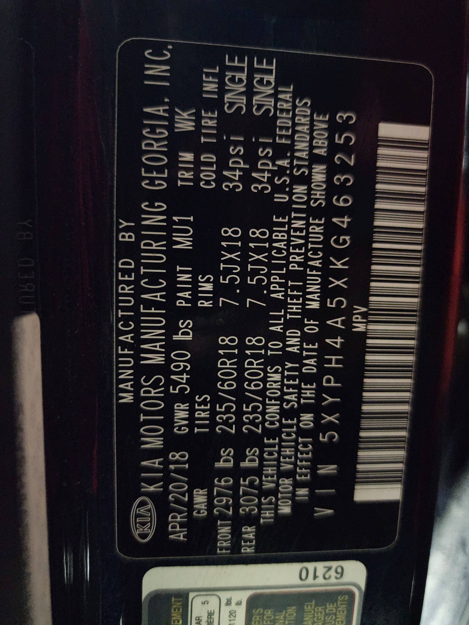 KIA SORENTO 2019 - Marhaba Auction Used Cars - Image 11