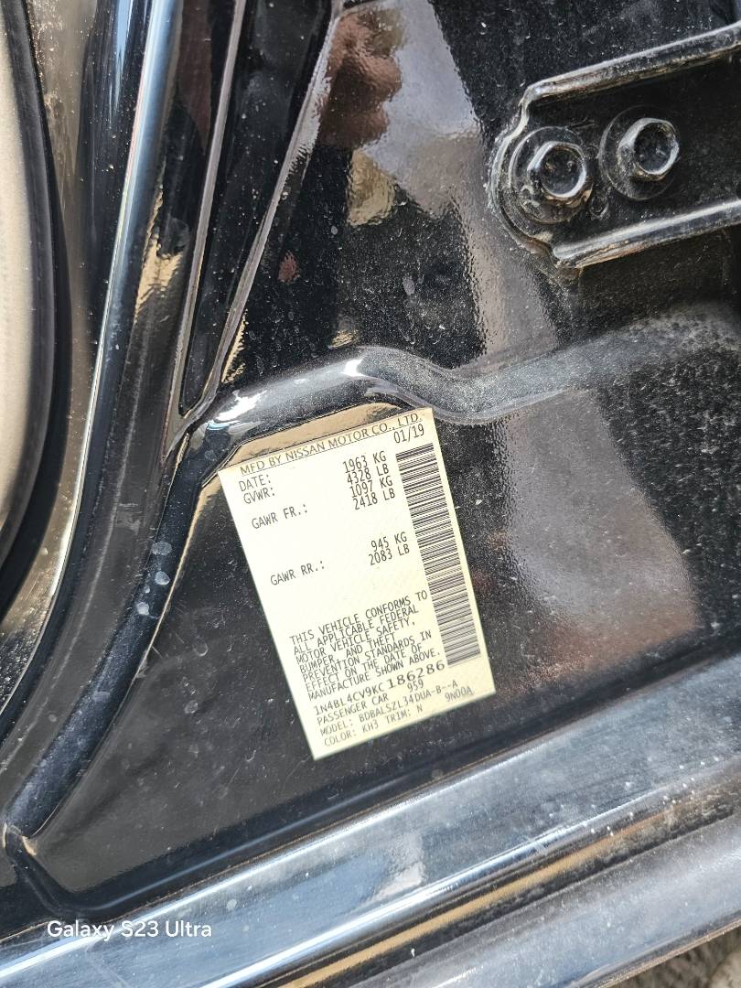 2019 NISSAN ALTIMA — 79681 Miles — Lot 3328024 — Souq - Marhaba Auctions Used Cars - Image 8