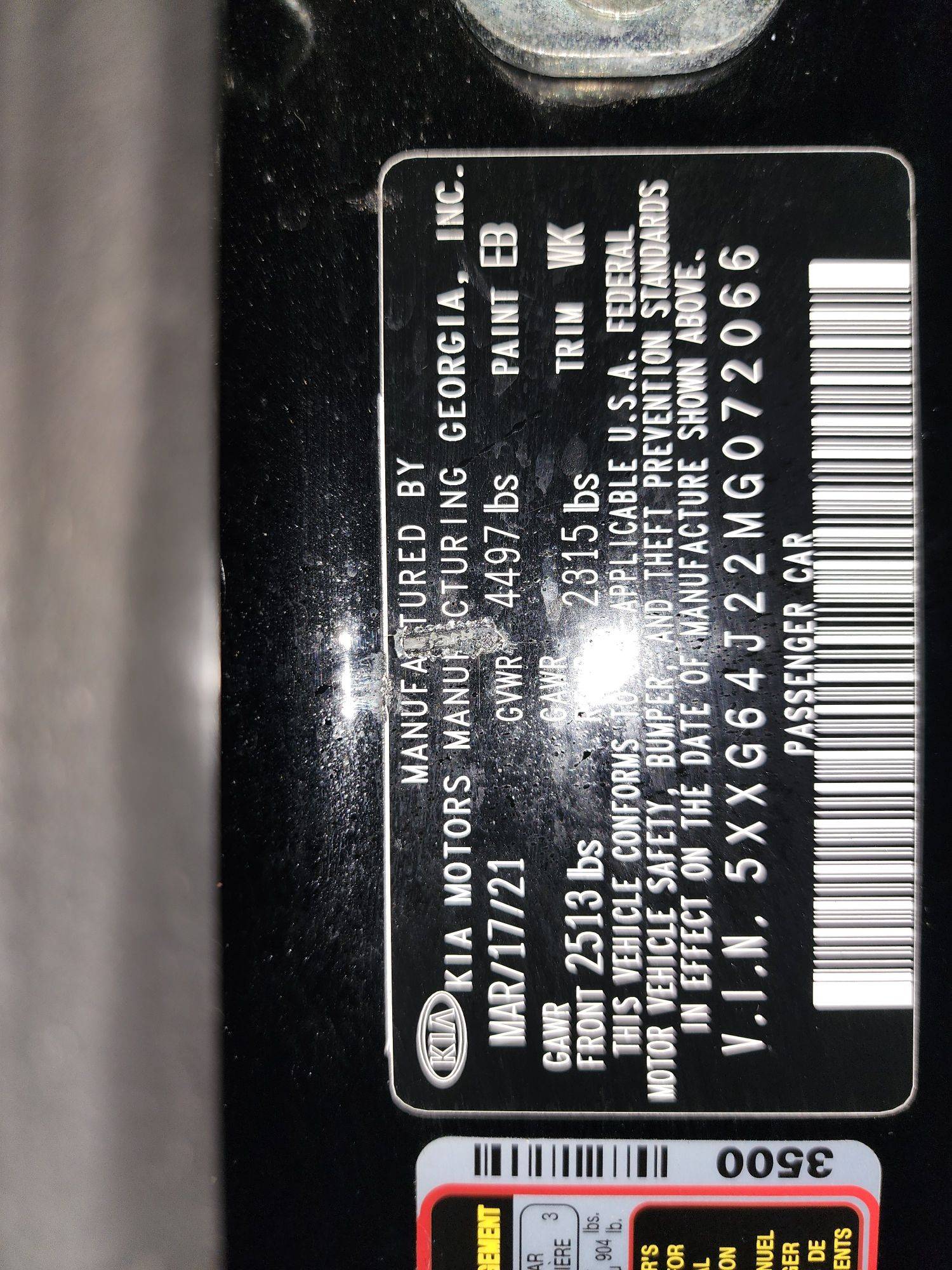 KIA K5 2021 - Marhaba Auction Used Cars - Image 11