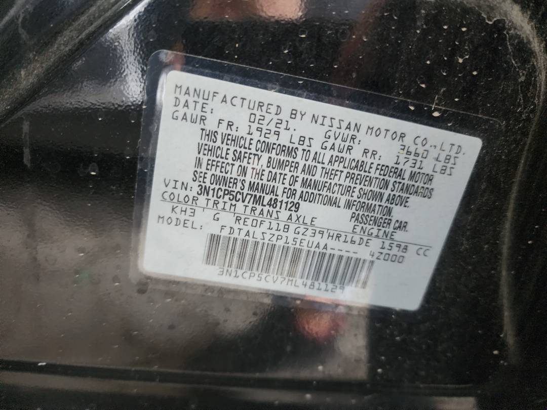 2021 NISSAN KICKS — 61686 Miles — Lot ML481129 - Marhaba Auctions Used Cars - Image 3