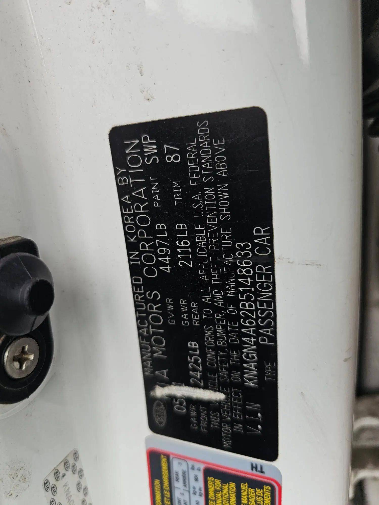 KIA OPTIMA 2011 - Marhaba Auction Used Cars - Image 10