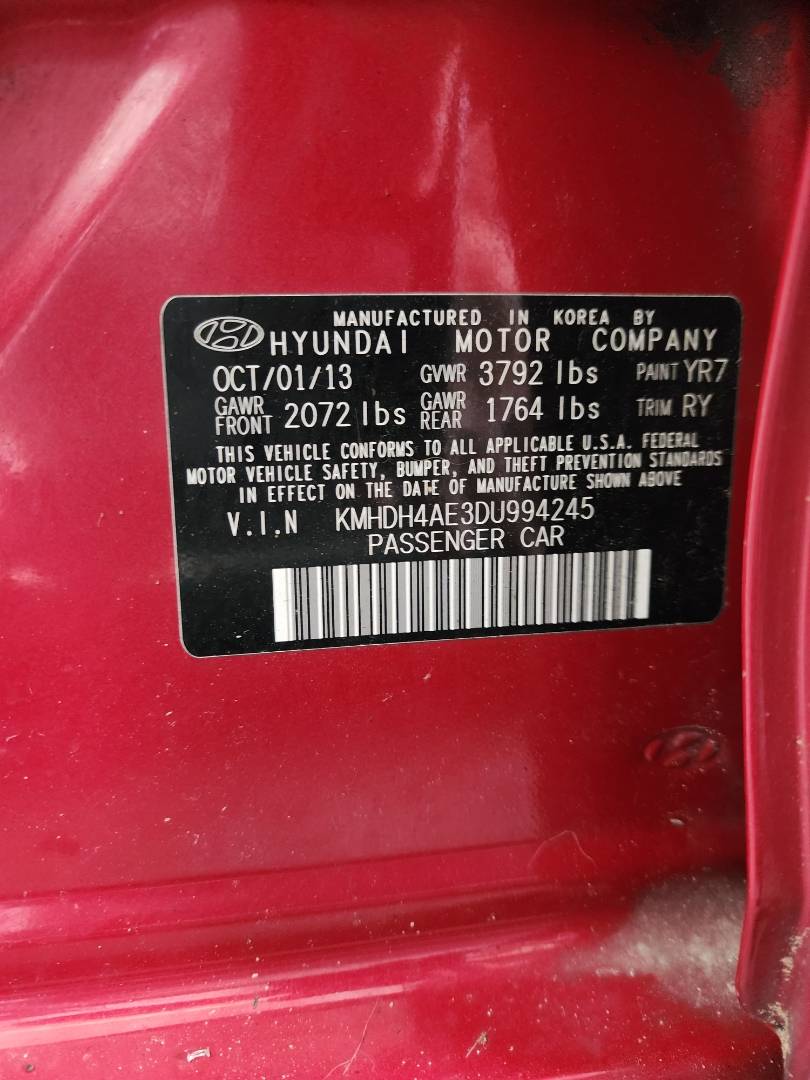 2013 HYUNDAI ELANTRA — 215653 Miles — Lot 48303204 — Souq - Marhaba Auctions Used Cars - Image 12
