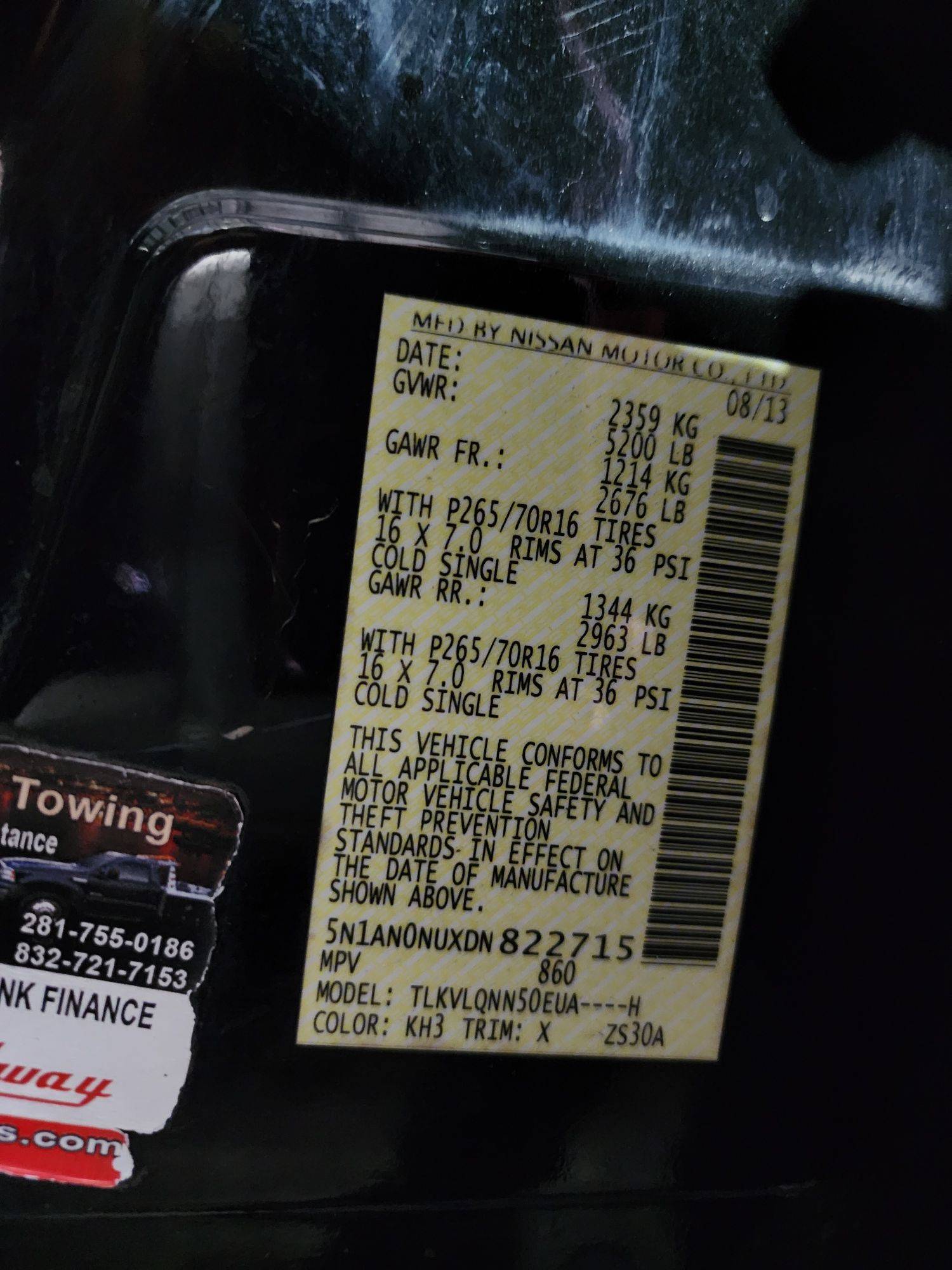 2013 NISSAN XTERRA — 243628 Miles — Lot 822715 — Souq - Marhaba Auctions Used Cars - Image 11