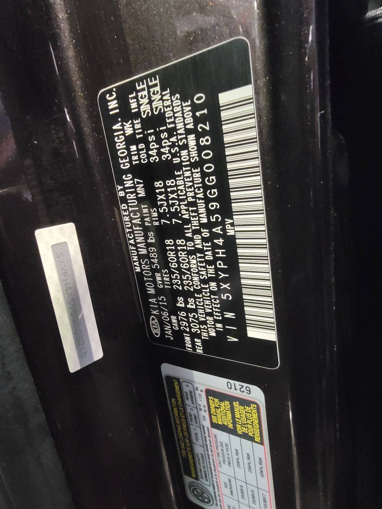 KIA SORENTO 2016 - Marhaba Auction Used Cars - Image 9