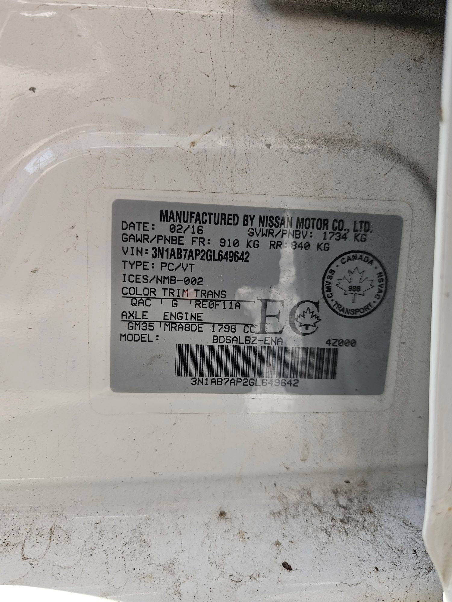 NISSAN SENTRA 2016 - Marhaba Auction Used Cars - Image 7