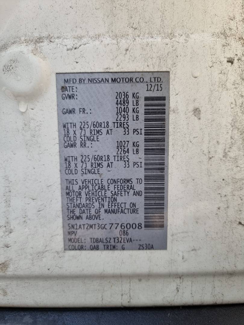 NISSAN ROGUE 2016 - Marhaba Auction Used Cars - Image 11