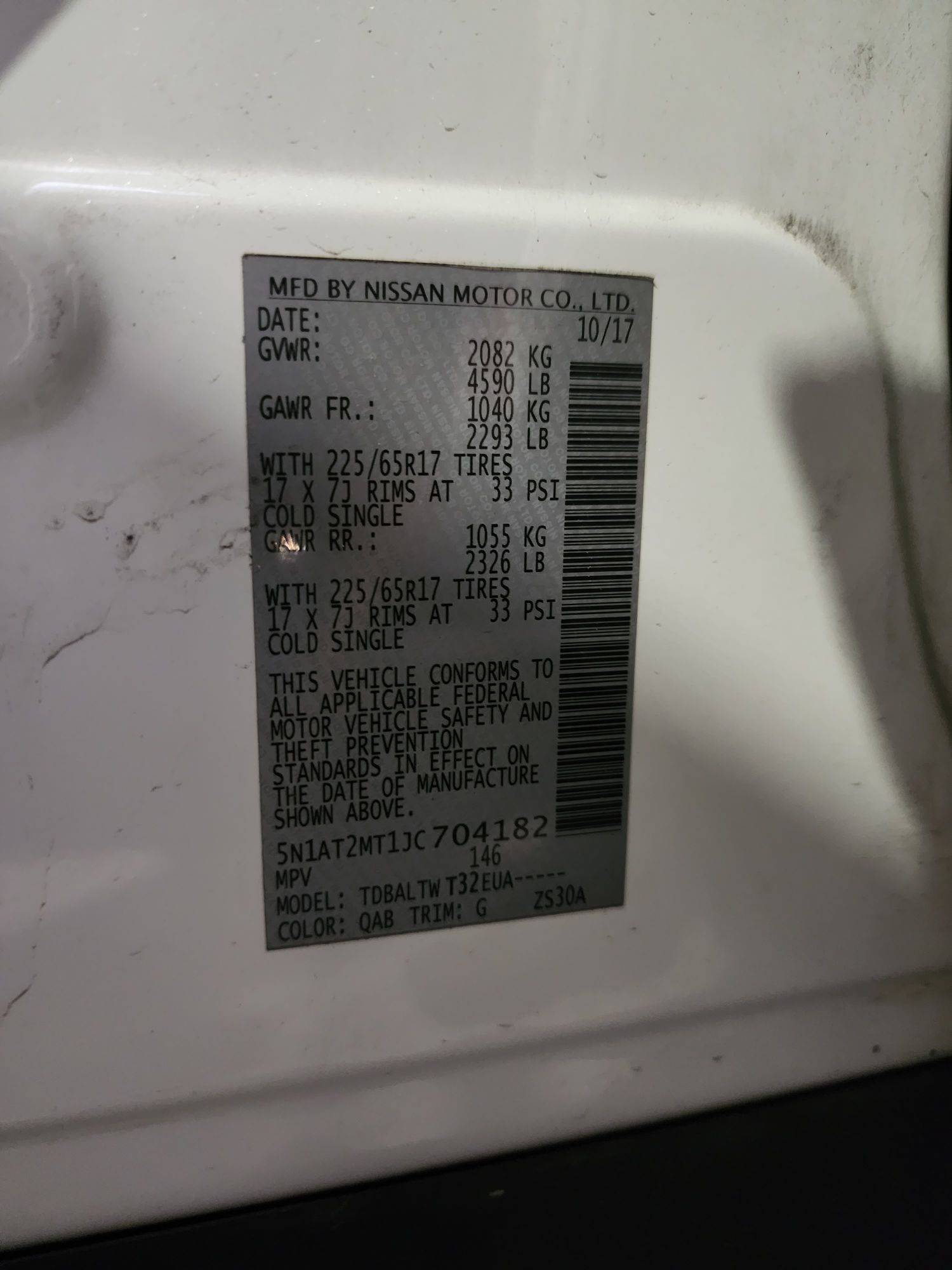 NISSAN ROGUE 2018 - Marhaba Auction Used Cars - Image 10