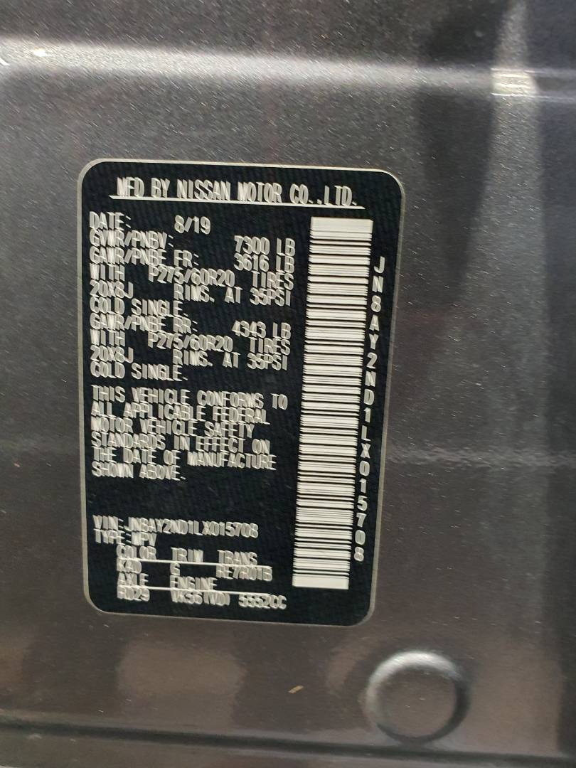 2020 NISSAN ARMADA — 86174 Miles — Lot LX015708 — Main - Marhaba Auctions Used Cars - Image 11