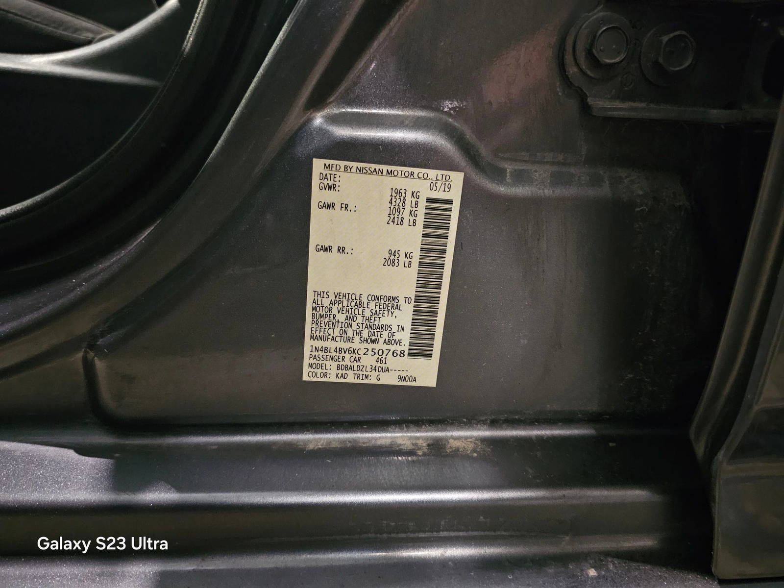 NISSAN ALTIMA 2019 - Marhaba Auction Used Cars - Image 10