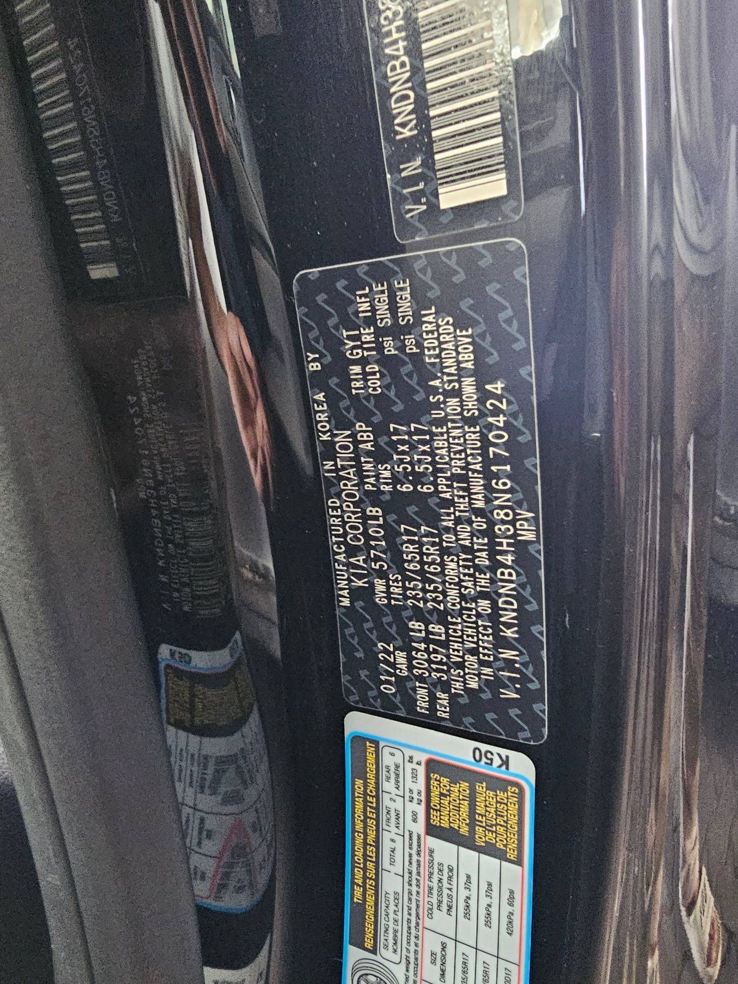 KIA CARNIVAL LX 2022 - Marhaba Auction Used Cars - Image 9