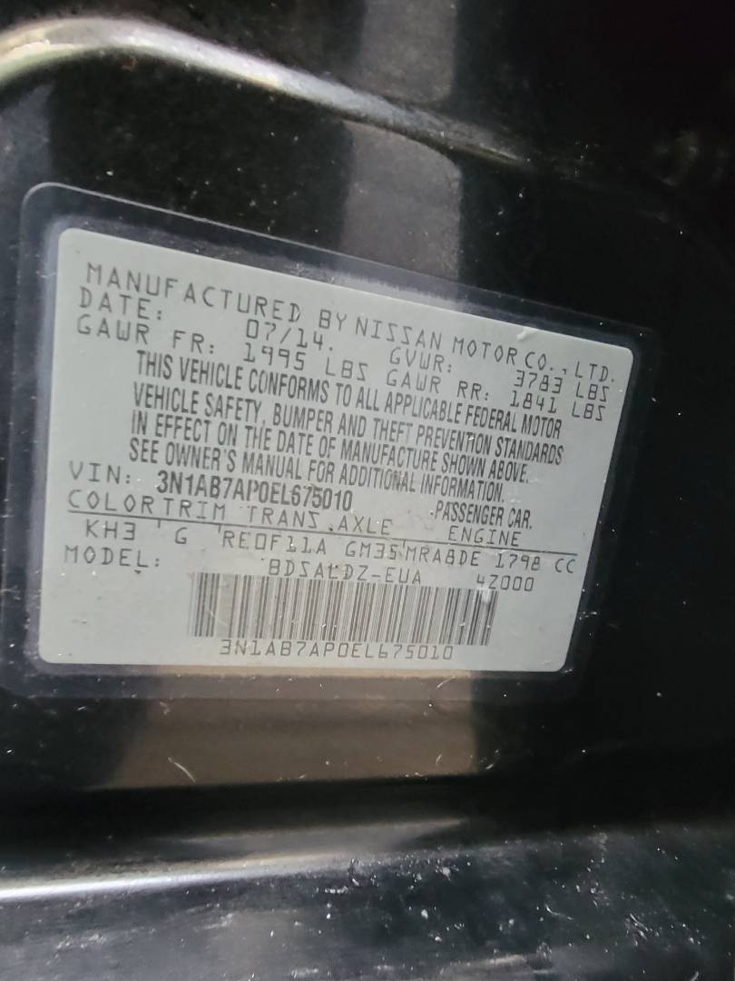 2014 NISSAN SENTRA — 150360 Miles — Lot 42461033 — Main - Marhaba Auctions Used Cars - Image 8