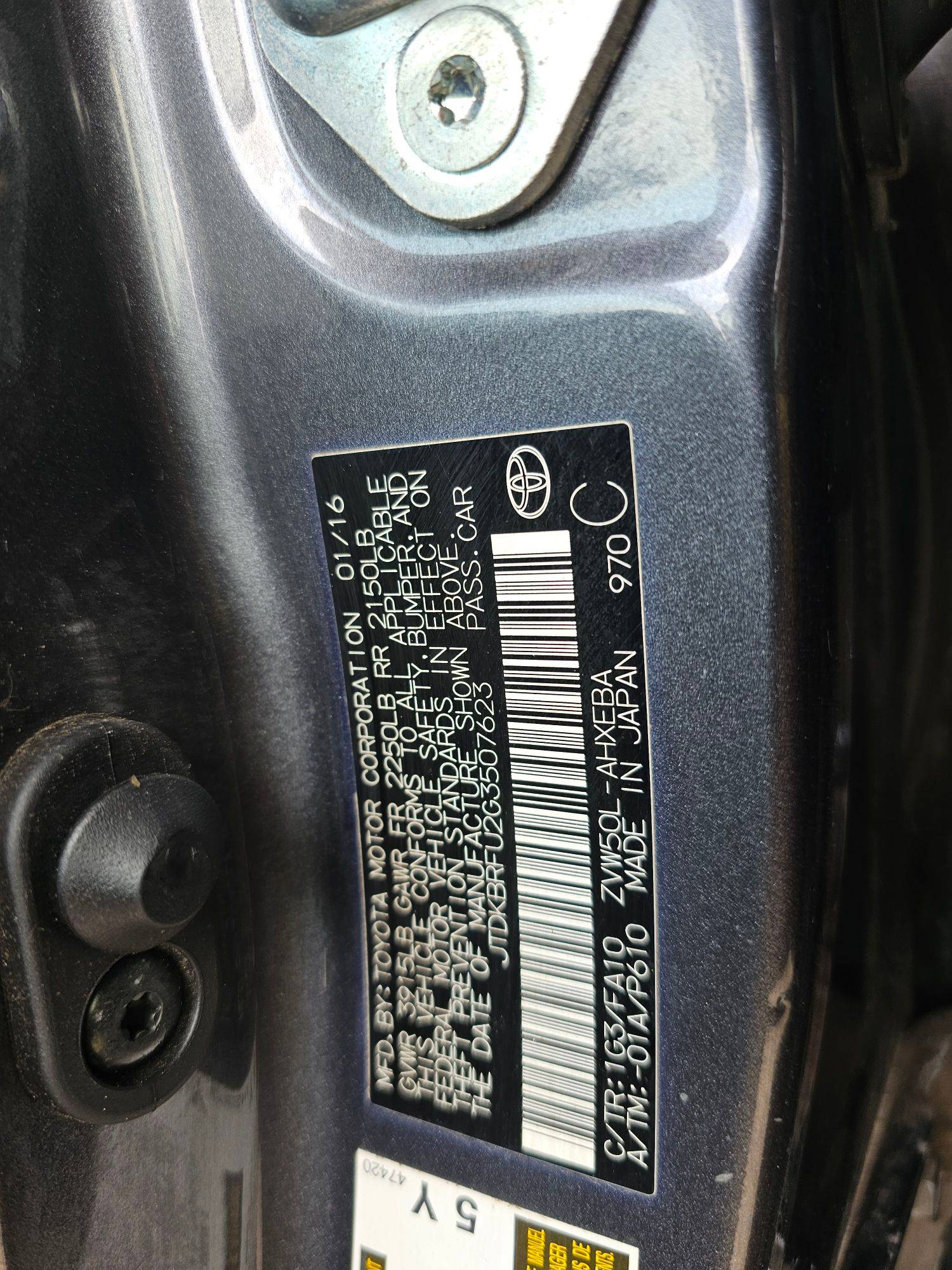 TOYOTA PRIUS 2016 - Marhaba Auction Used Cars - Image 9