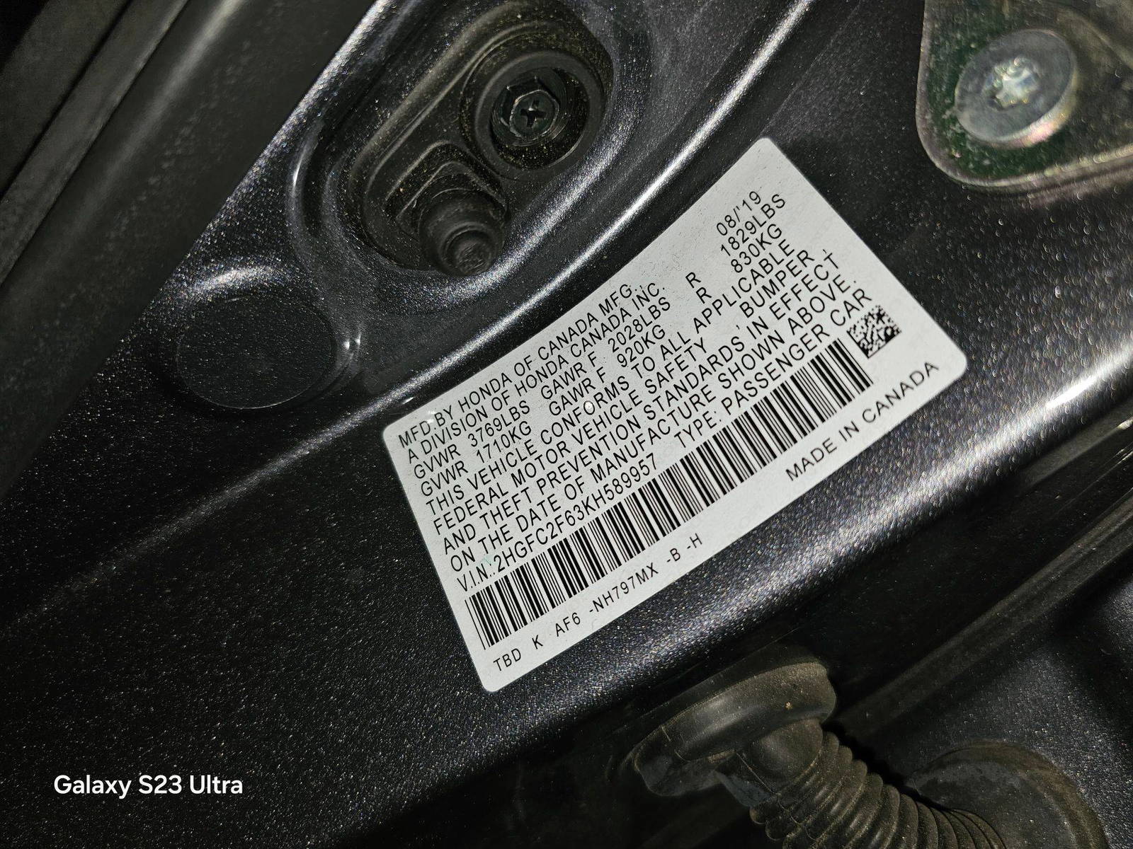 HONDA CIVIC 2019 - Marhaba Auction Used Cars - Image 9