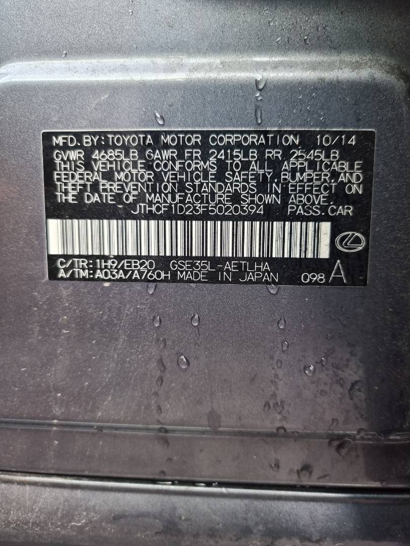 LEXUS IS 250 2015 - Marhaba Auction Used Cars - Image 9