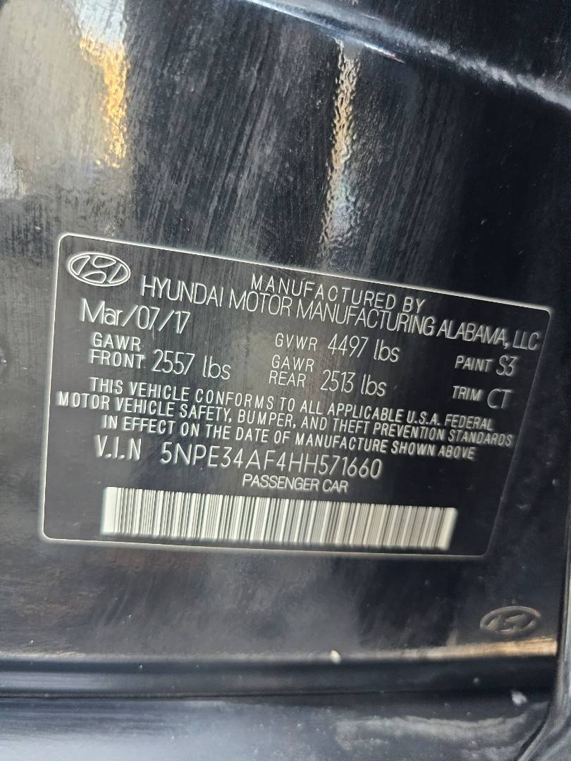 2017 HYUNDAI SONATA — 191884 Miles — Lot H571660 — Main - Marhaba Auctions Used Cars - Image 9