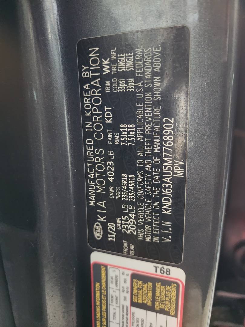 2021 KIA SOUL — 112528 Miles — Lot 38692524 — Souq - Marhaba Auctions Used Cars - Image 4