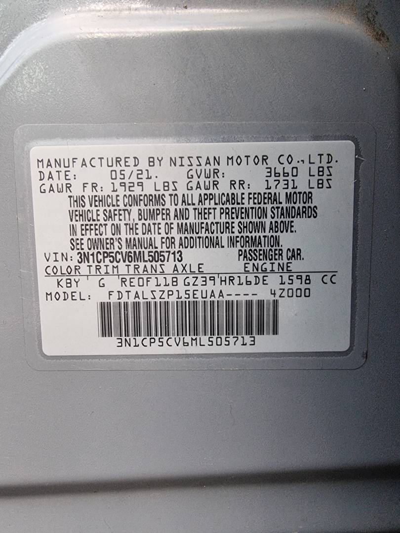 2021 NISSAN KICKS — 127092 Miles — Lot V6ML505713 — Souq - Marhaba Auctions Used Cars - Image 9
