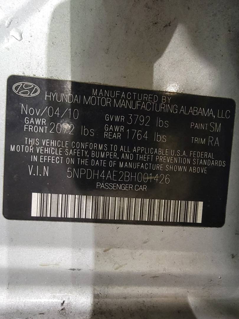2011 HYUNDAI ELANTRA — 140272 Miles — Lot 38138493 - Marhaba Auctions Used Cars - Image 12
