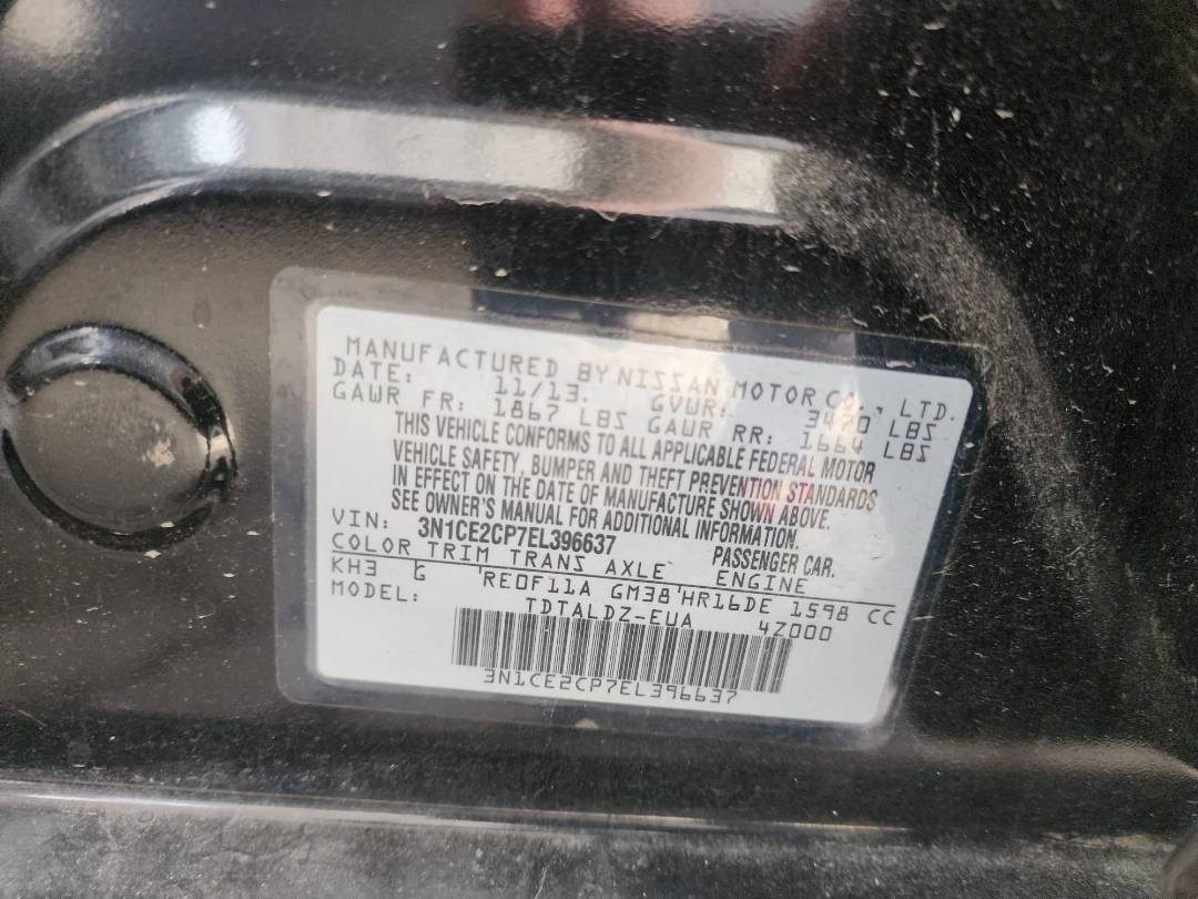 2014 NISSAN VERSA NOTE — 146984 Miles — Lot 41578594 - Marhaba Auctions Used Cars - Image 4