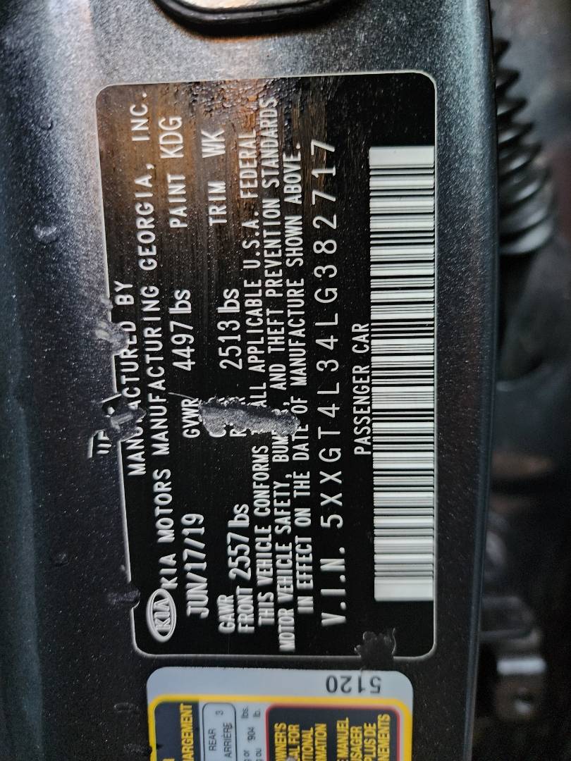 2020 KIA OPTIMA — 97432 Miles — Lot G382717 - Marhaba Auctions Used Cars - Image 6